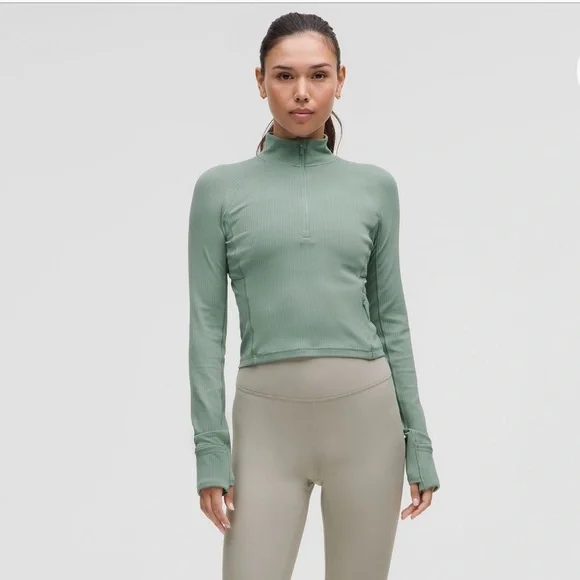 It's Rulu Ribbed Cropped Half
Zip - Picture 2 of 9
